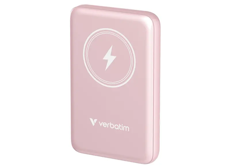 Verbatim Charge 'N' Go Magnetic 10,000 Mah Wireless Power Bank – Pink (32248) 1