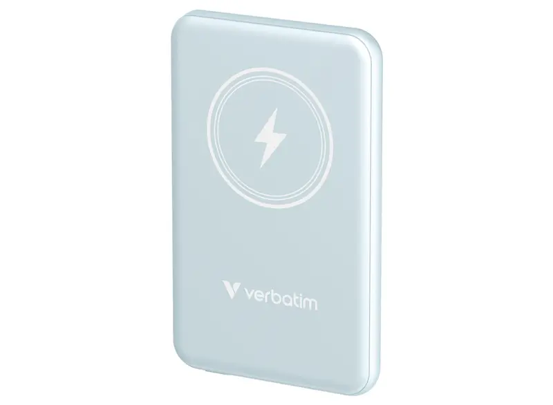 Verbatim Charge 'N' Go Magnetic 5,000 Mah Wireless Power Bank – Blue (32242) 1