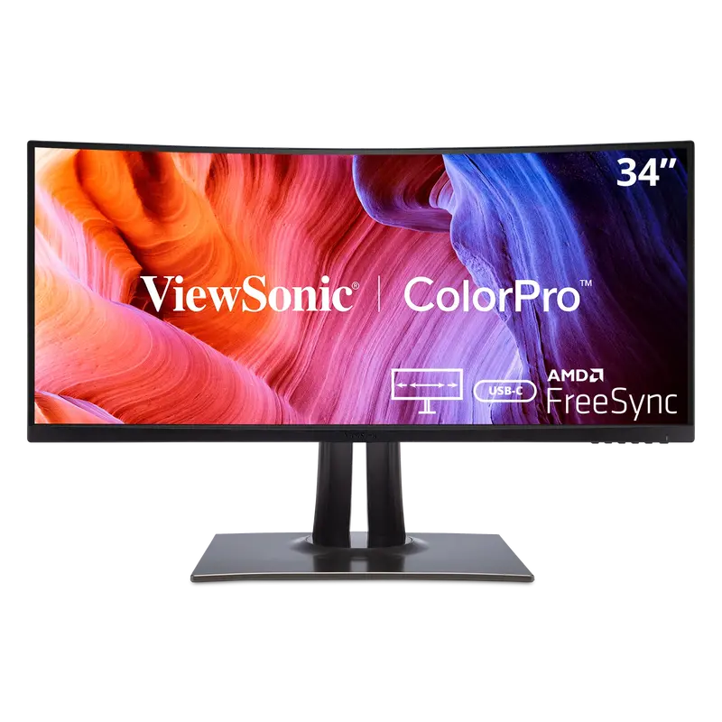 Viewsonic Vp3481A – 34-Inch Colorpro Uwqhd 21:9 Curved Ips Monitor 1