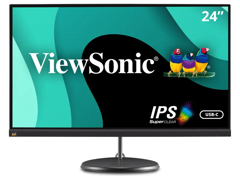 Viewsonic Vx2485-Mhu 24-Inch Thin-Bezel Ips Monitor – Usb-C Power Delivery (60W), Hdmi, Fhd 1