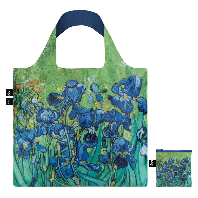 Vincent Van Gogh Irises Recycled Tote Bag – 50X42/69 Cm (Expanded) 1