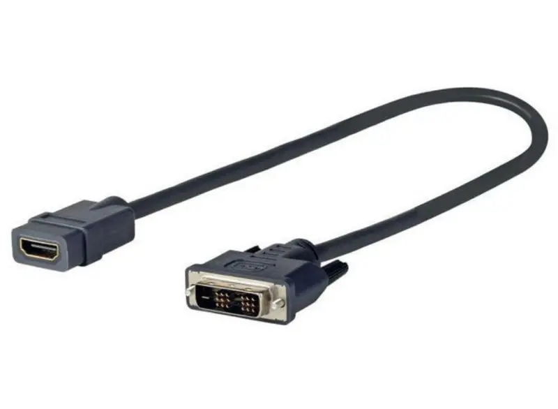 Vivolink Dvi-M To Hdmi-F Adapter Cable – 0.2M, Plug-And-Play Conversion 1