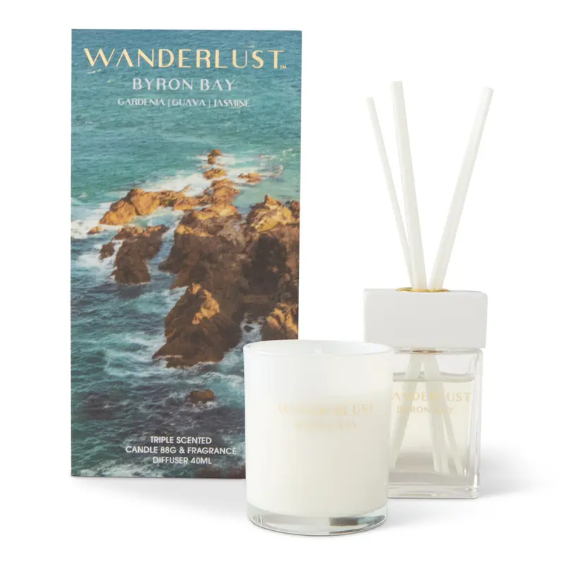 Wanderlust Curated Gift Set – 425G Candle & 300Ml Diffuser 1