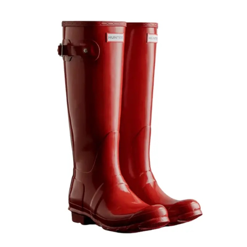Women'S Shiny Tall Boot In Military Red 1