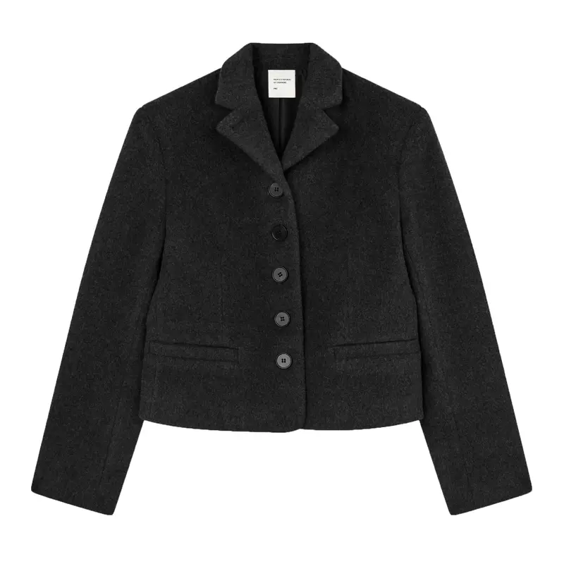 Women’S Tailored Short Blazer In Timeless Black 1