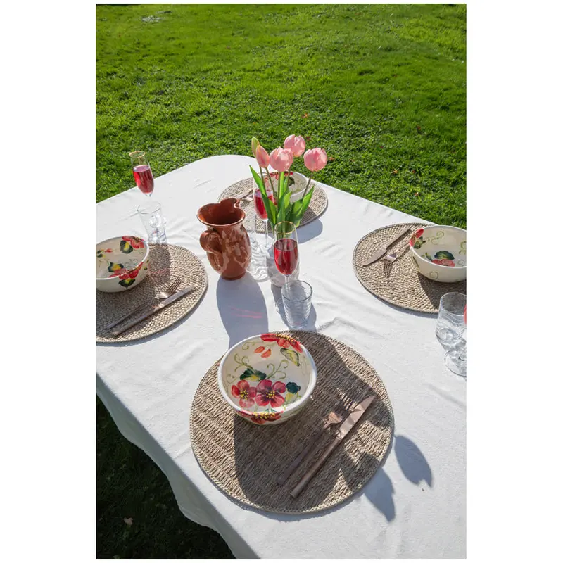 Woven Round Placemat "Callia" – Ø38 Cm 2