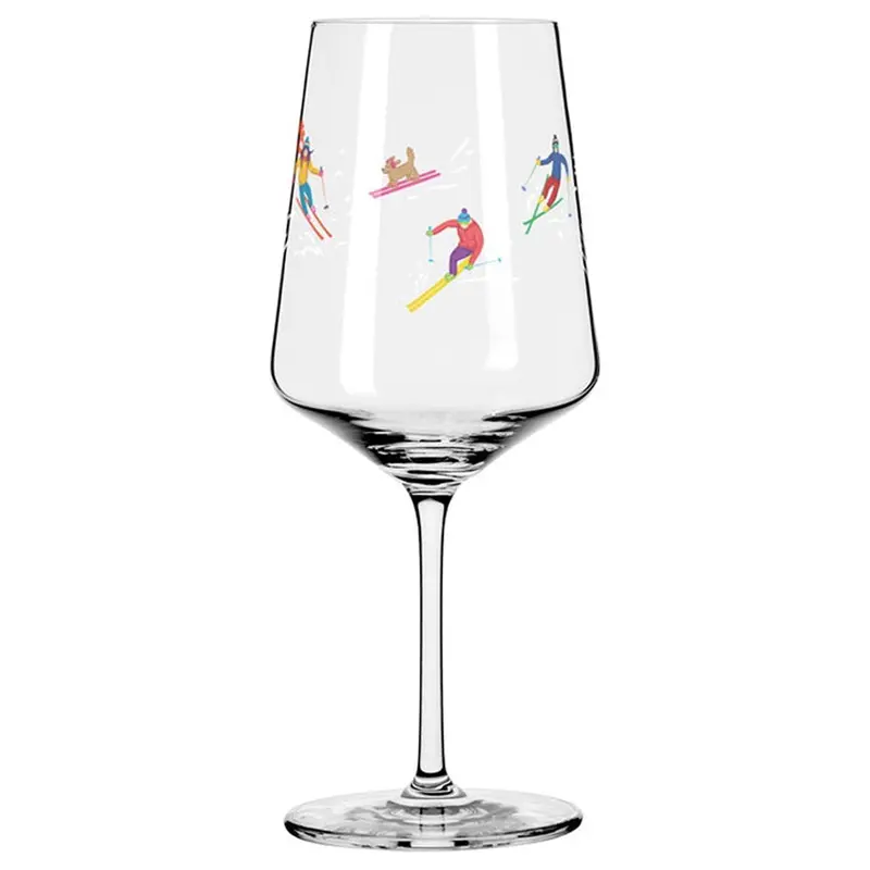 Xmas Skiing-Themed Cocktail Glass – Festive Stemware (54 Cl, Ø9.3X22.5 Cm) 1
